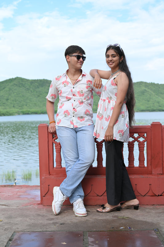Blooming Bond Floral Couple Set