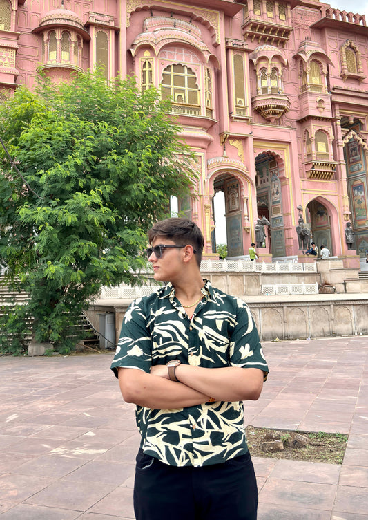 Modern Jungle Print Shirt