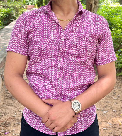 Bagru Berry Twist shirt